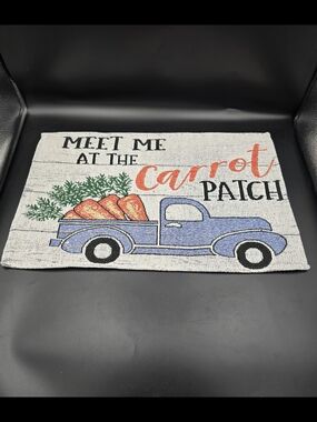 Blue Truck 'Carrot Patch' Accent Mat by